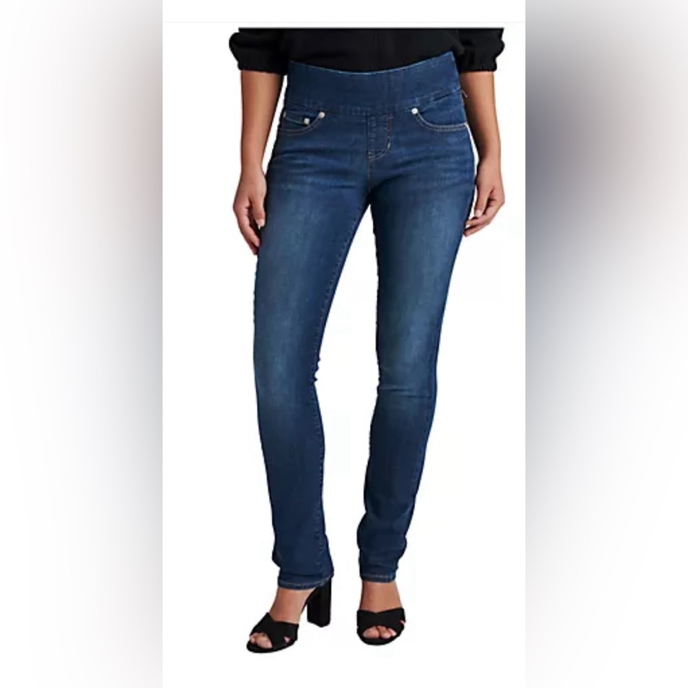 JAG Jeans Peri High Rise Skinny Leg Pull-On Jeans - SZ 6